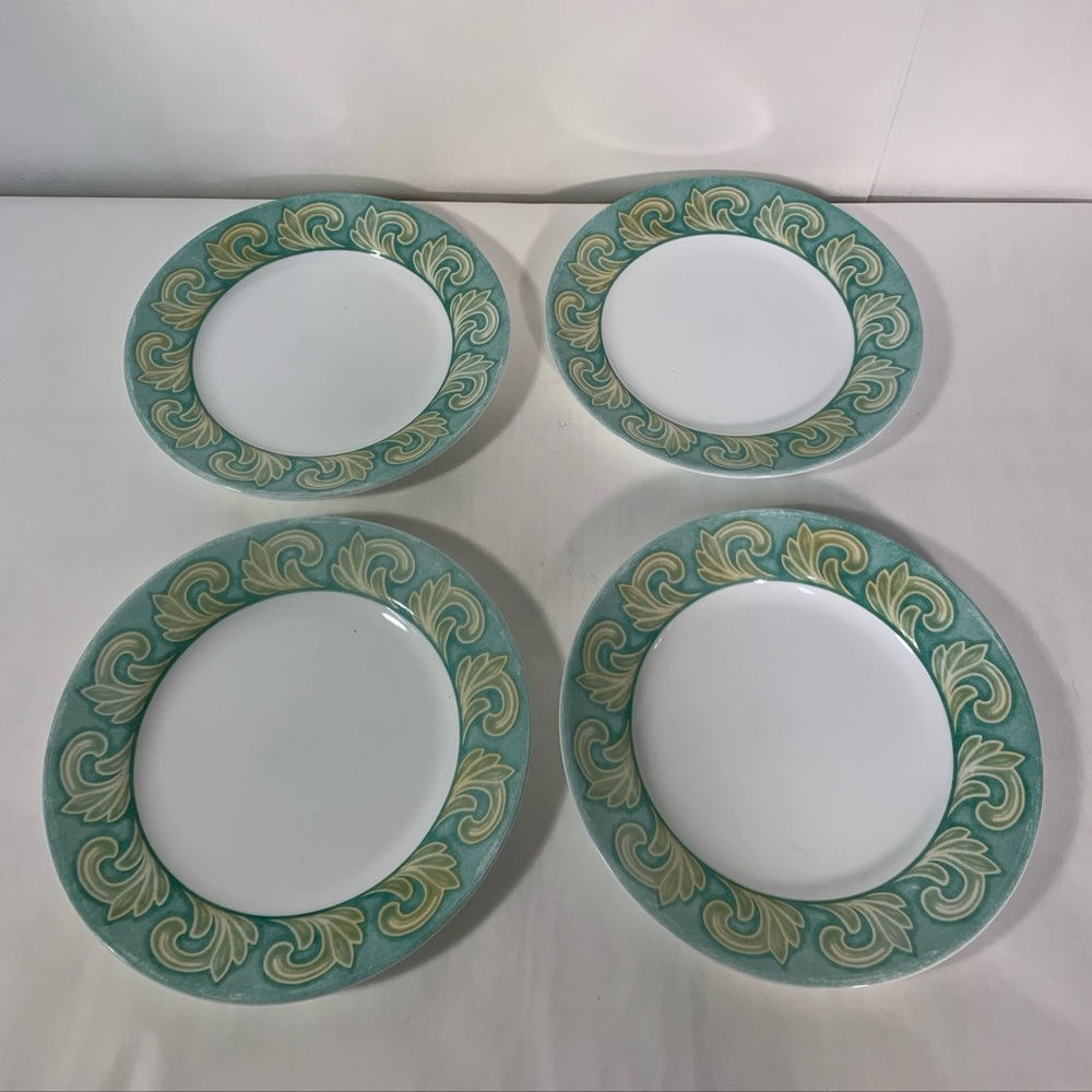Vintage CorningWare Dinnerware Corelle design Palazzo Salad plates  Set 4